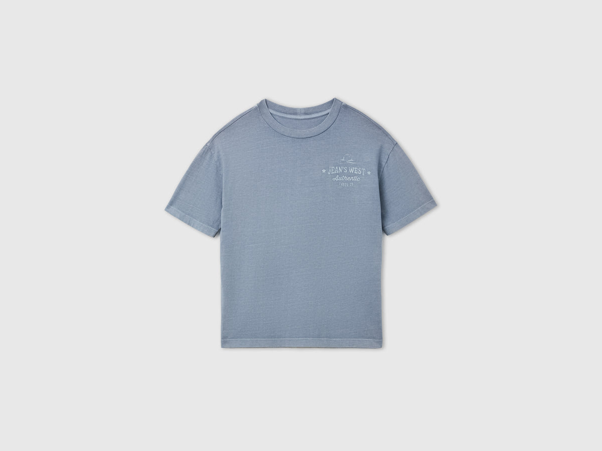 T-shirt lavaggio vintage con stampa western