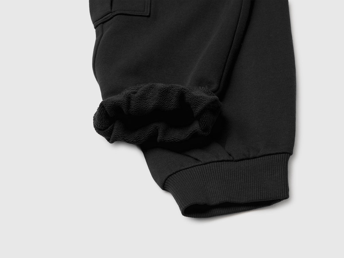 Pantaloni cargo in felpa