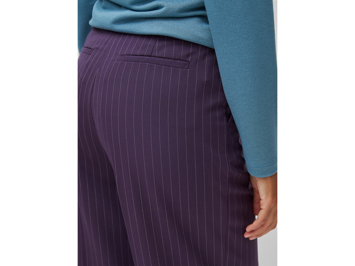 Pantaloni ampi gessati