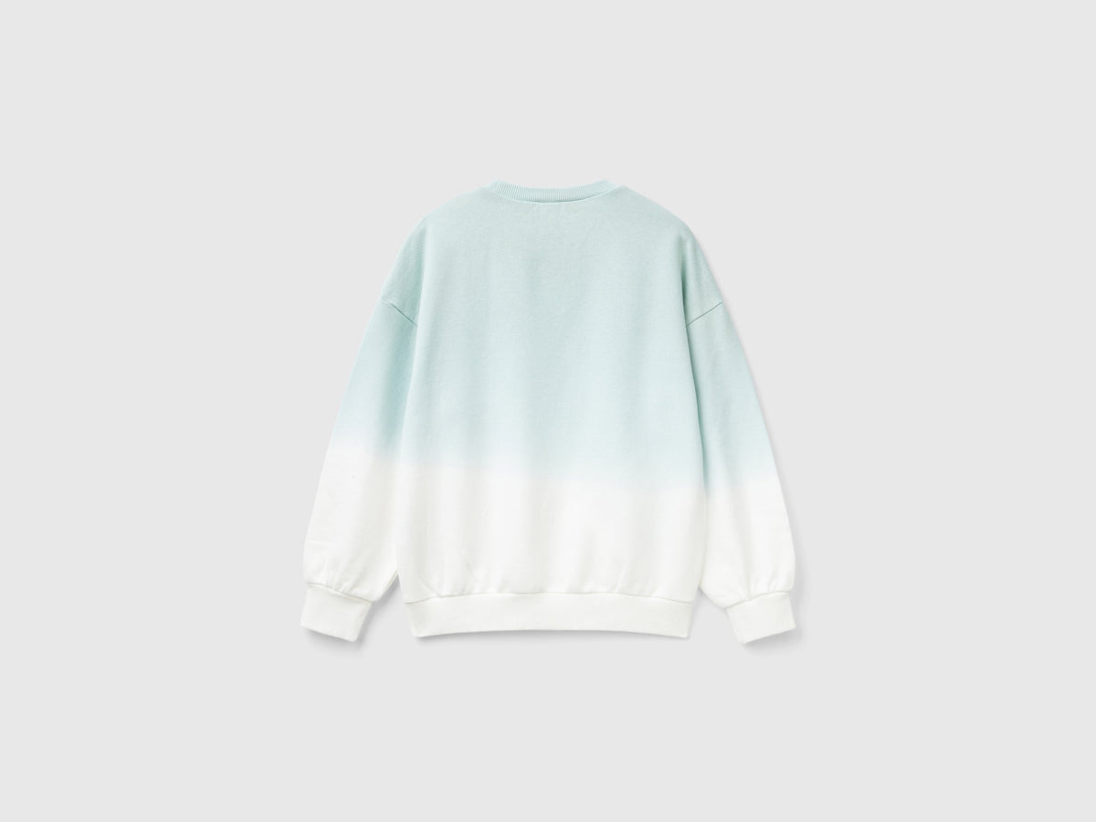 Felpa dip dye con ricamo