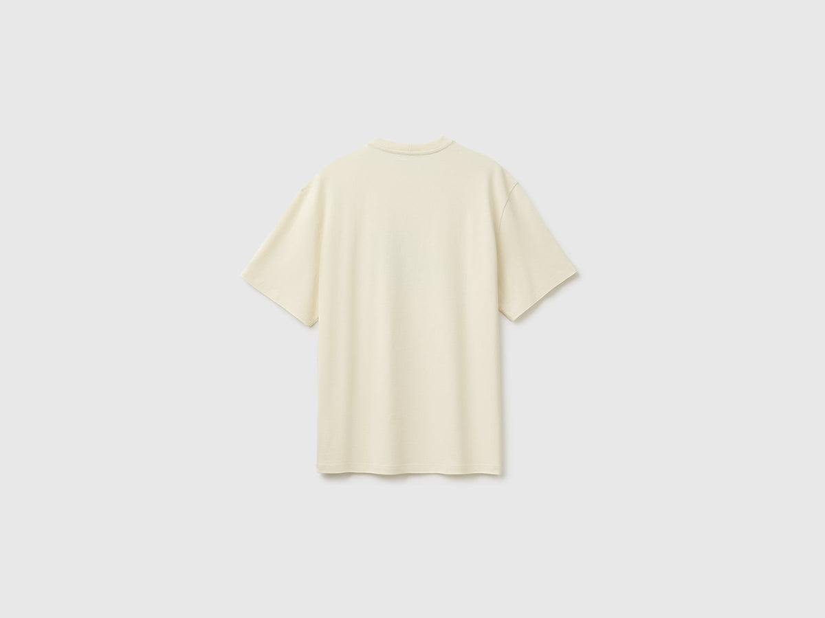 T-shirt relaxed fit con stampa in cotone bio
