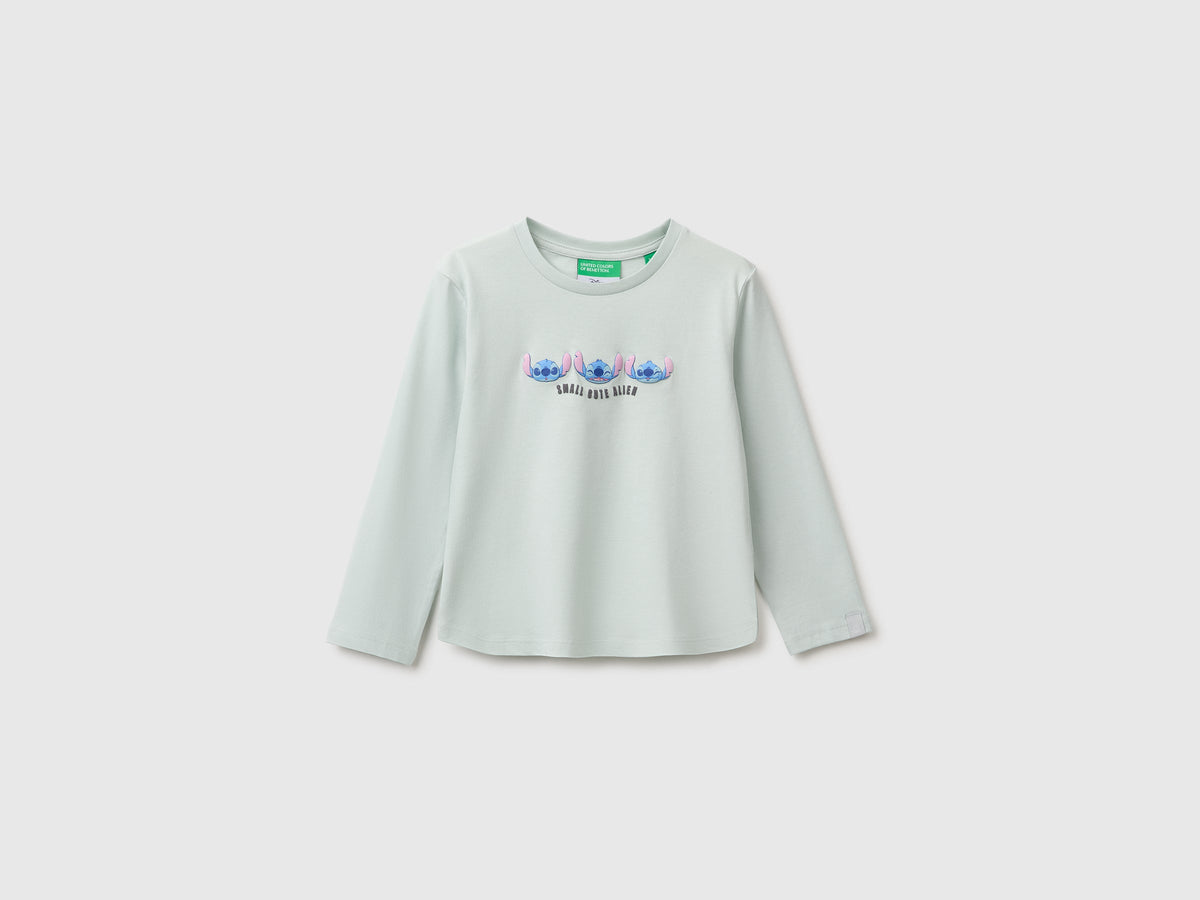 T-shirt stampa e ricamo ©Disney Lilo & Stitch