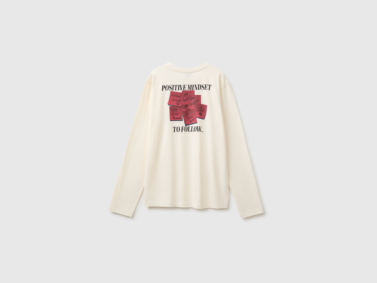 T-shirt in cotone bio con ricamo