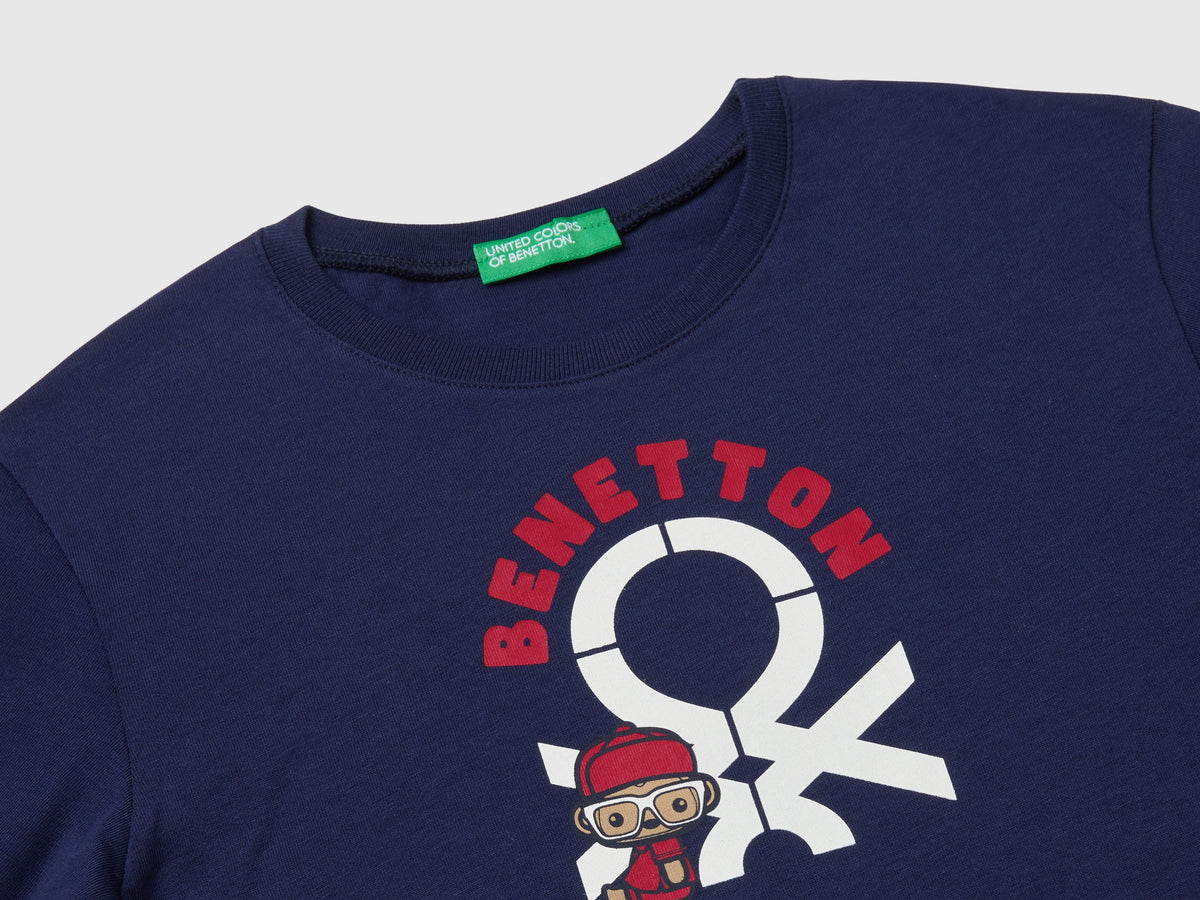 T-shirt manica lunga in cotone