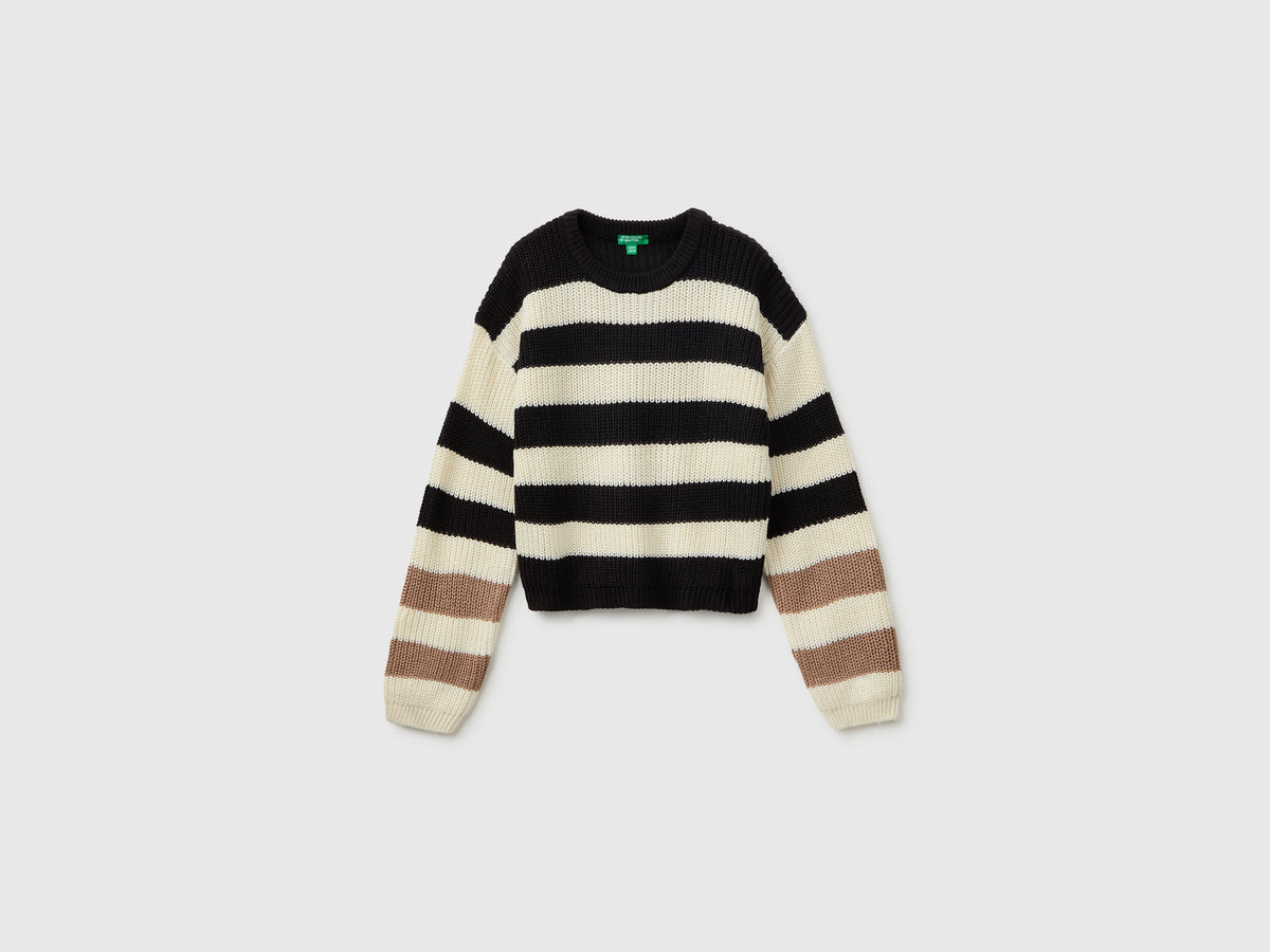 Maglia a righe bicolor