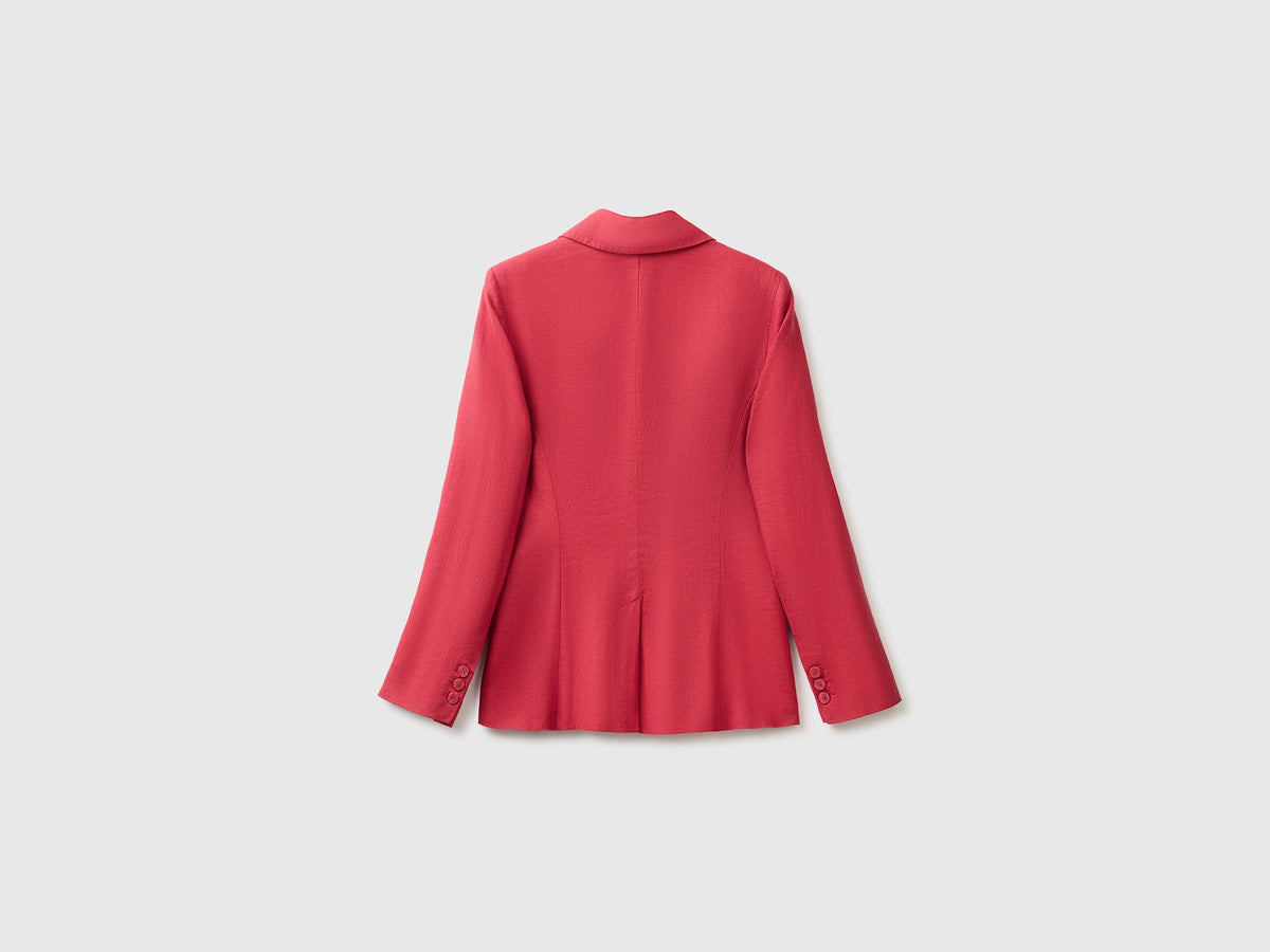 Blazer monopetto in puro lino