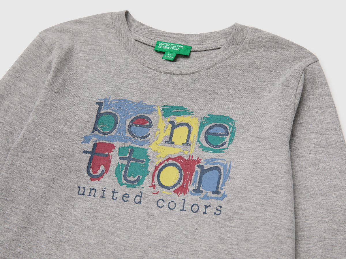 T-shirt manica lunga con stampa