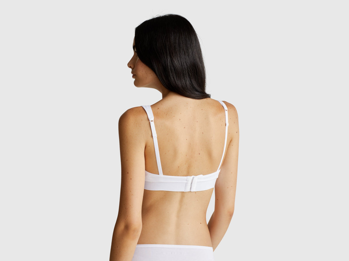 Reggiseno a triangolo in cotone stretch