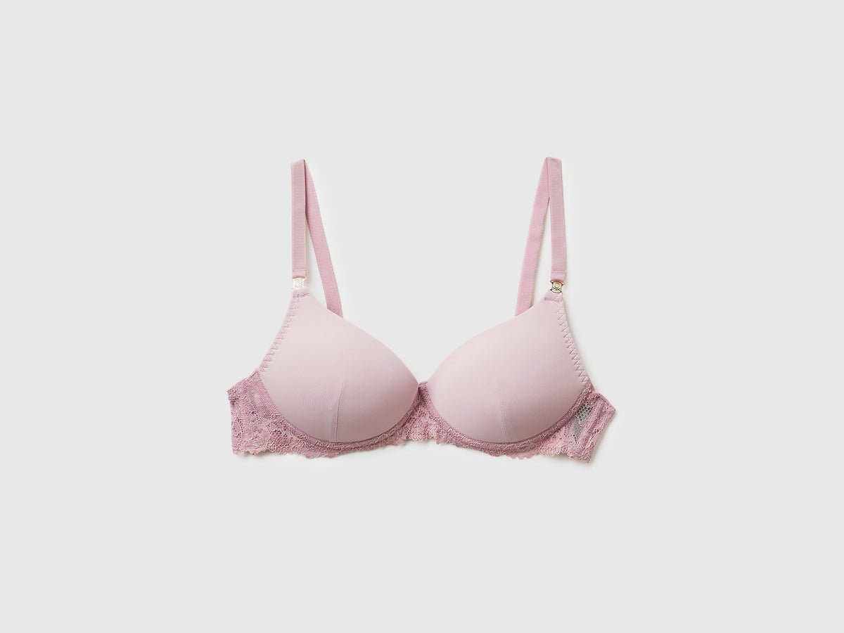 Reggiseno imbottito con pizzo