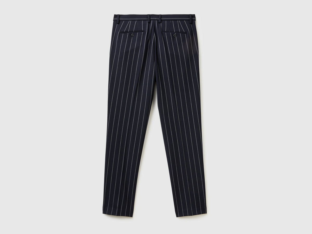 Pantaloni a righe slim fit