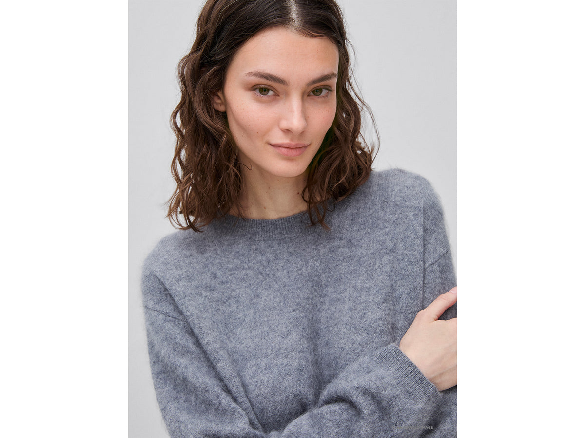 Maglia over in lana, cashmere e seta