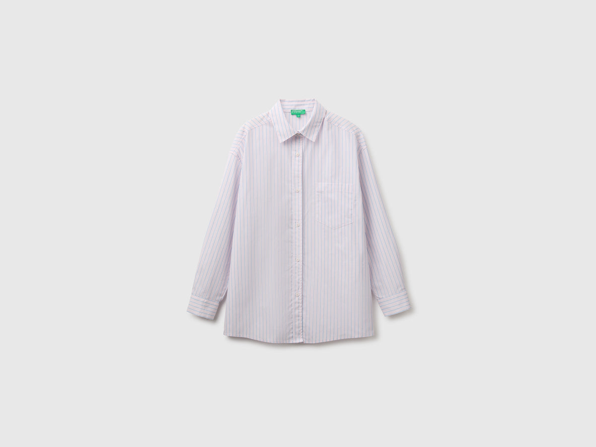 Camicia over fit a righe