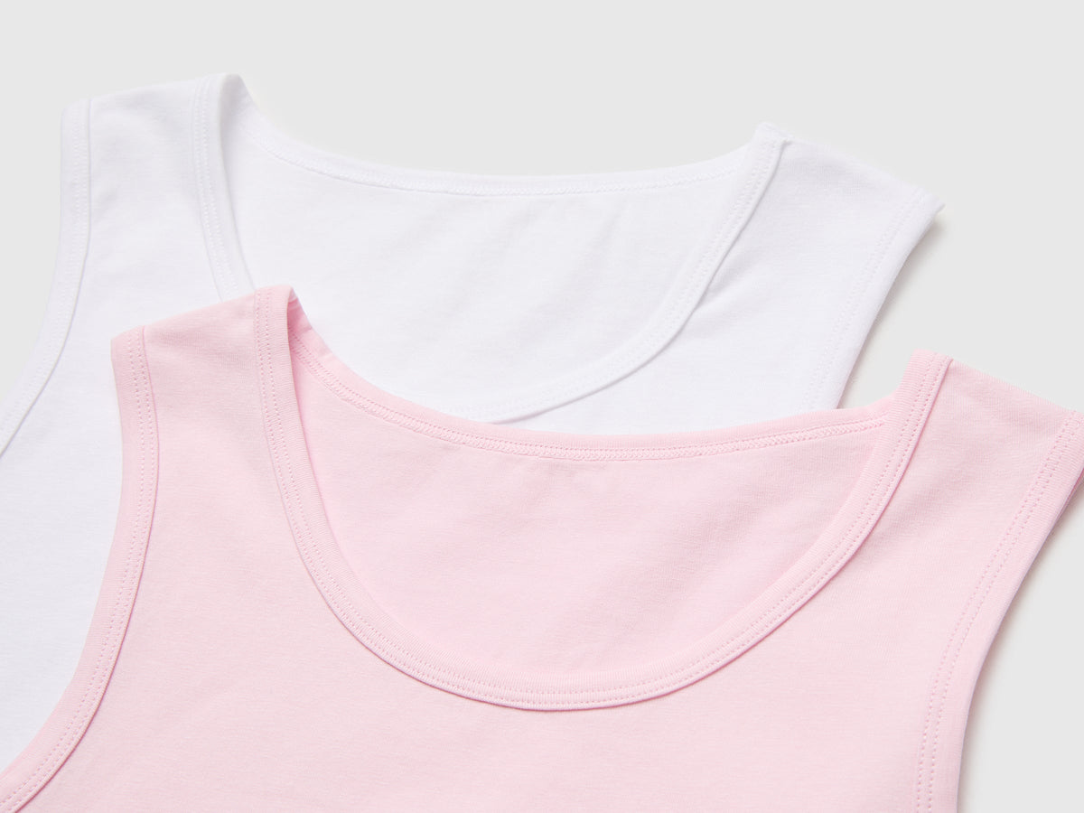 Due canotte intime in cotone stretch
