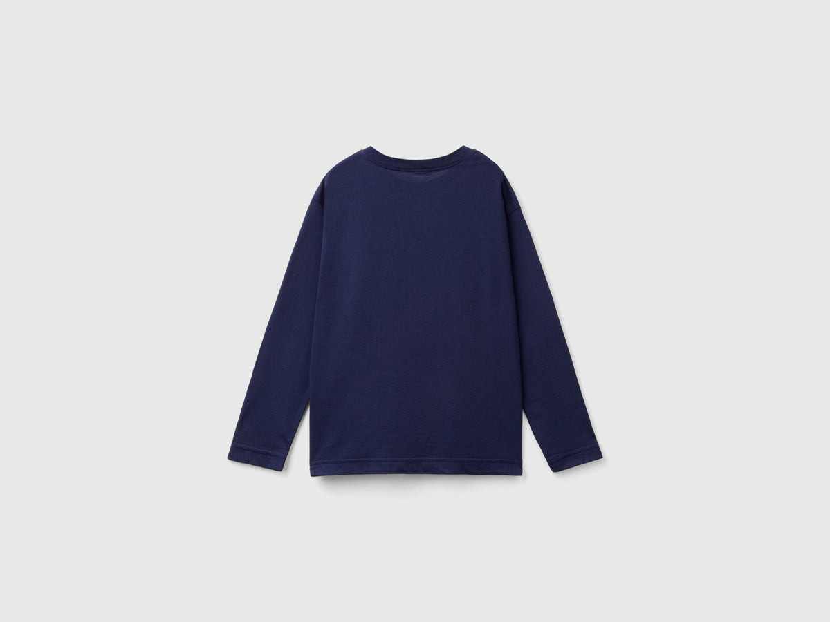 T-shirt girocollo in cotone bio