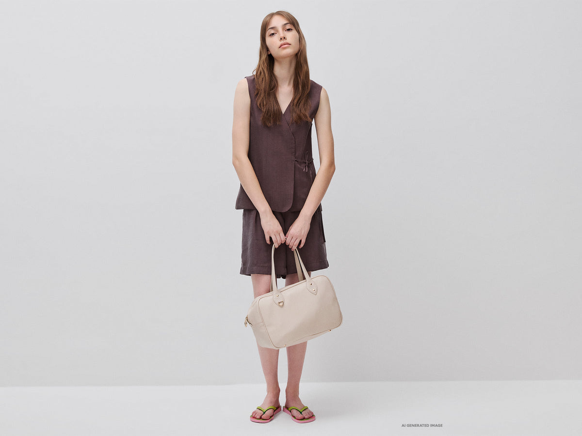 Gilet incrociato 100% lyocell