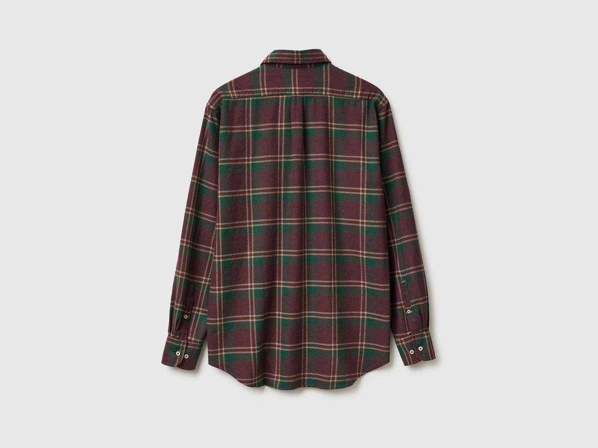 Camicia button down in flanella