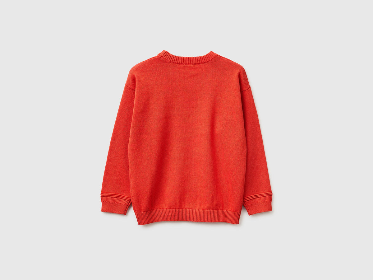 Maglia girocollo in cotone bio