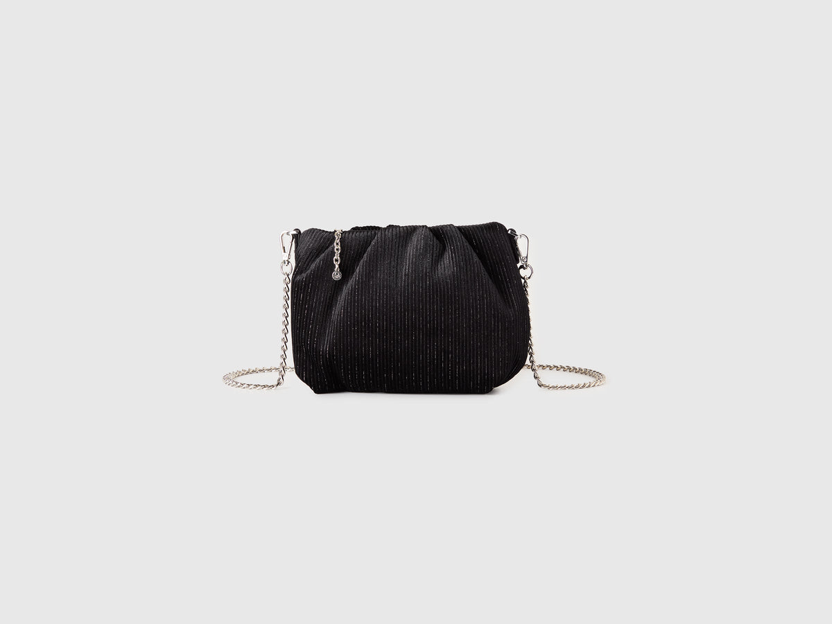 Borsa mini in velluto con lurex