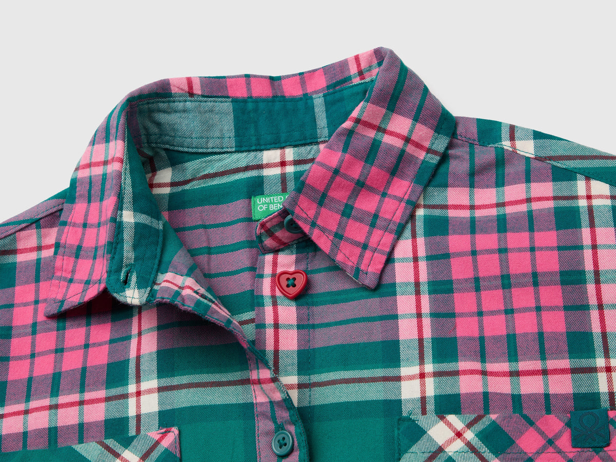 Camicia a quadri 100% cotone