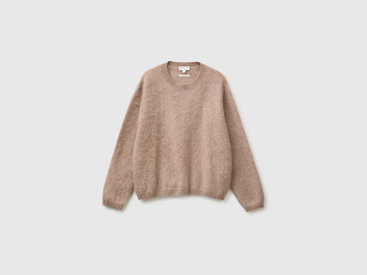 Maglia over in lana, cashmere e seta