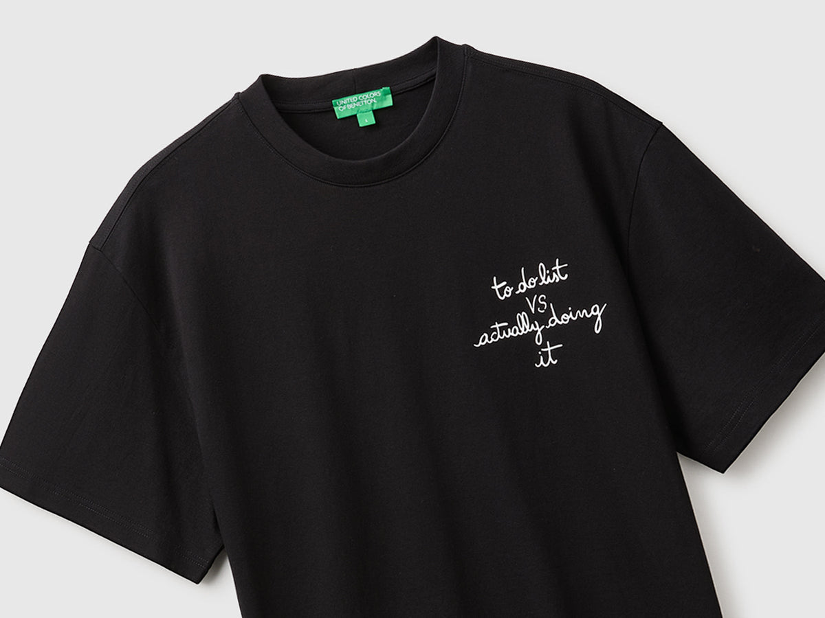 T-shirt relaxed fit con stampa