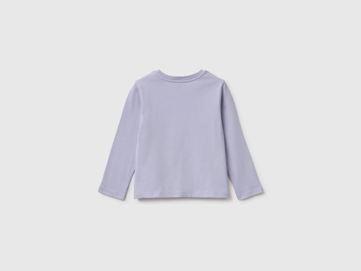 T-shirt con stampa effetto rigonfio