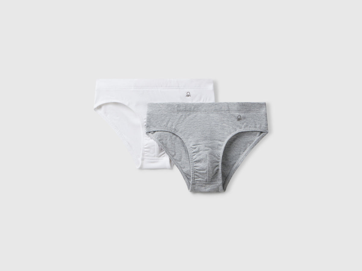 Due slip in cotone elasticizzato