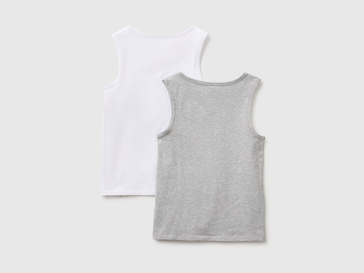Due canotte intime in cotone stretch