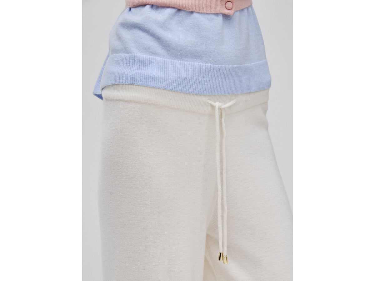 Pantaloni in maglia di misto cashmere