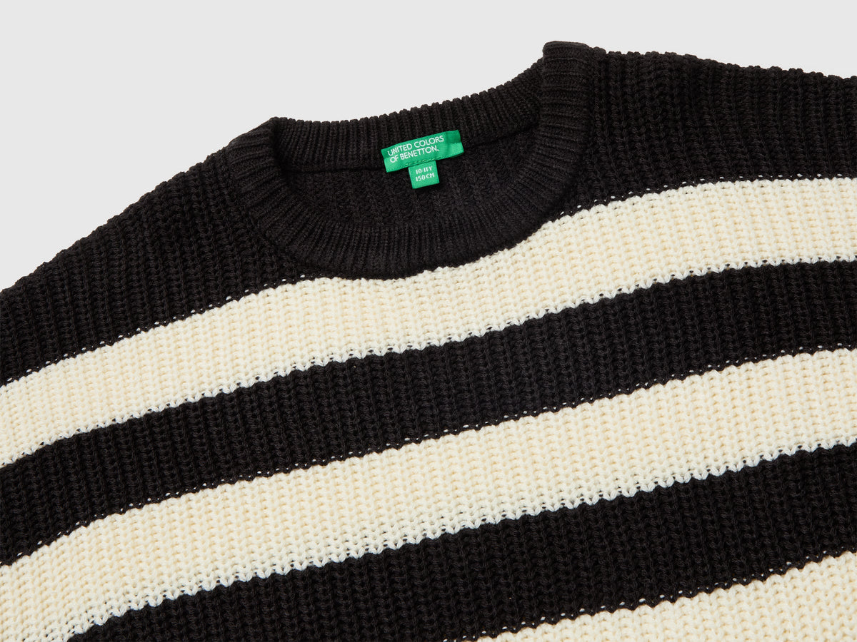 Maglia a righe bicolor