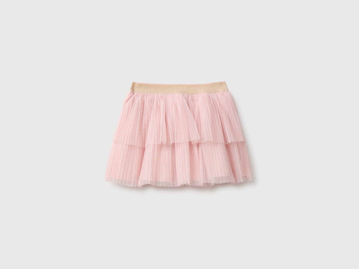 Gonna in tulle plissé
