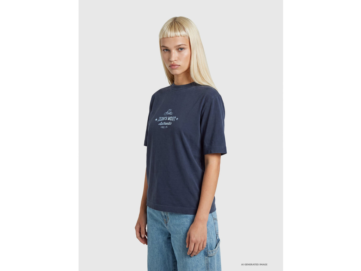 T-shirt over fit con stampa western