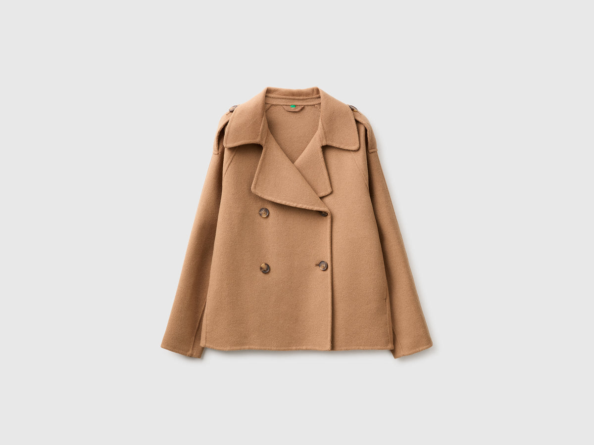 Cappotto corto doppiopetto