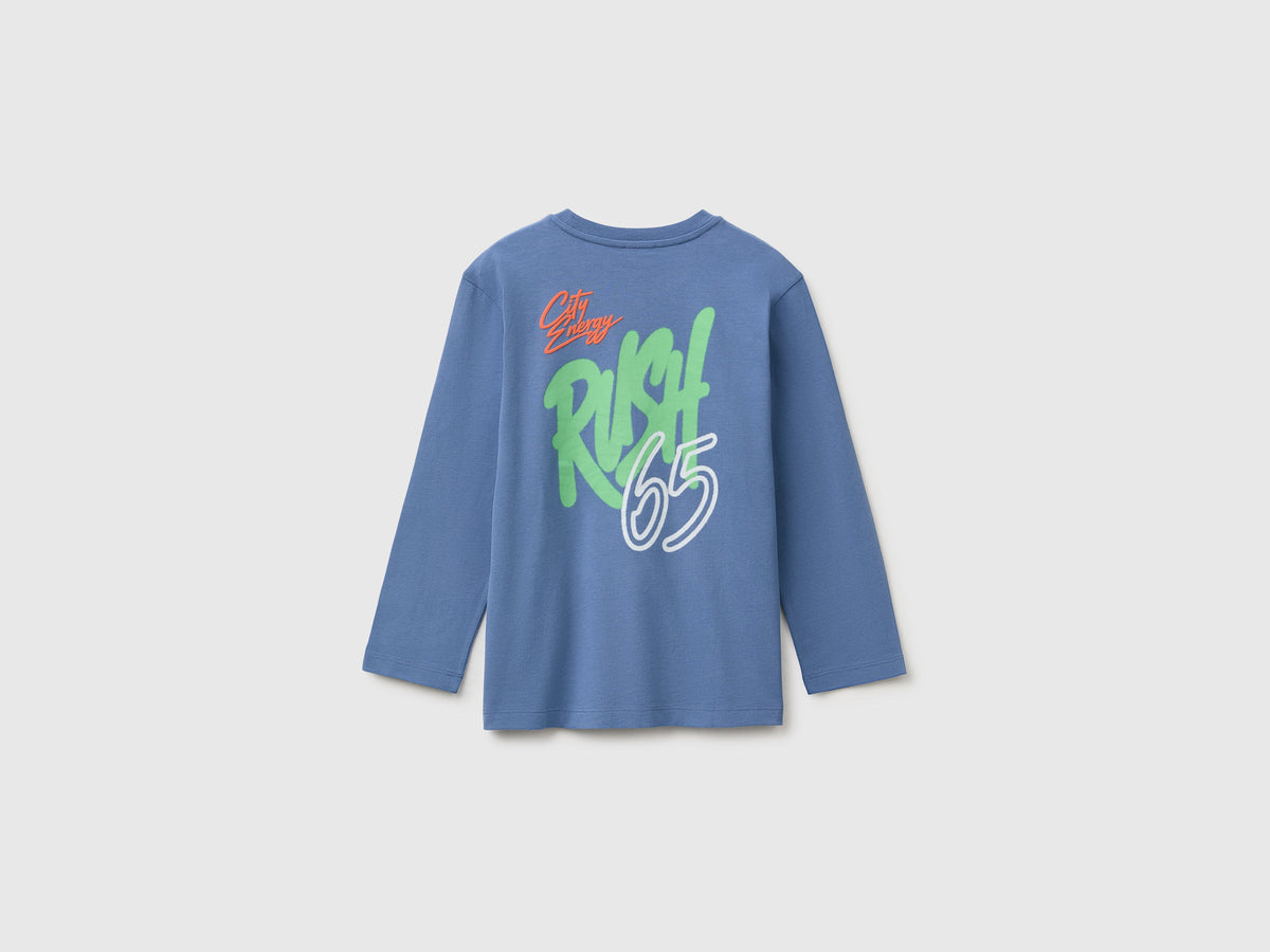 T-shirt con stampa 100% cotone bio