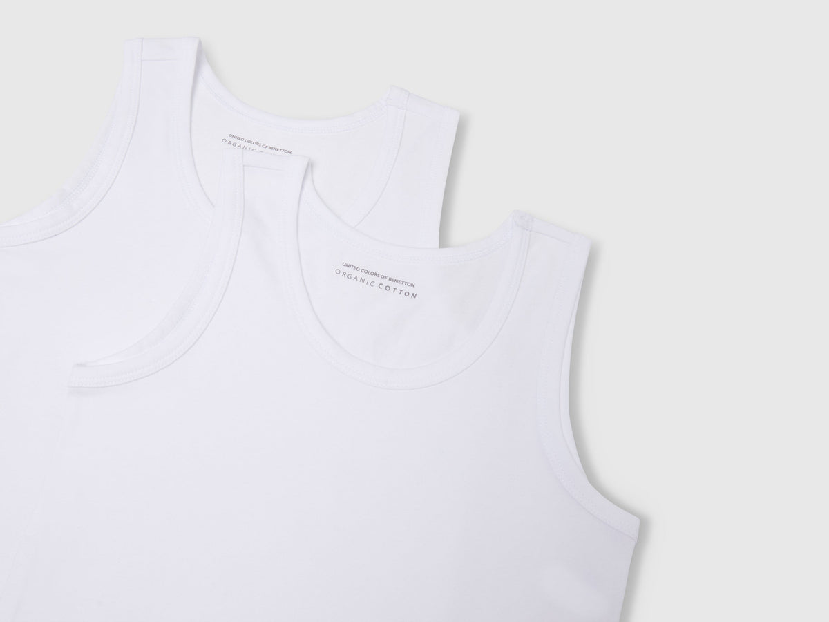 Due canotte in cotone biologico stretch