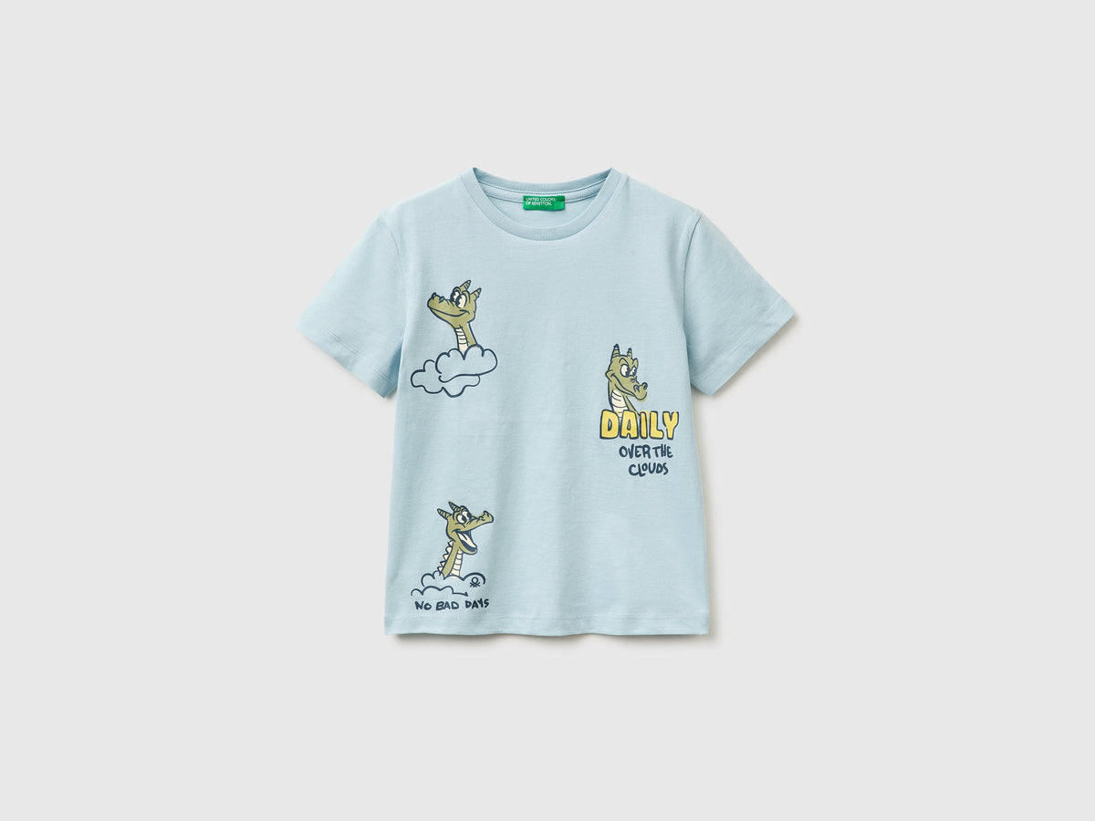 T-shirt girocollo con stampa