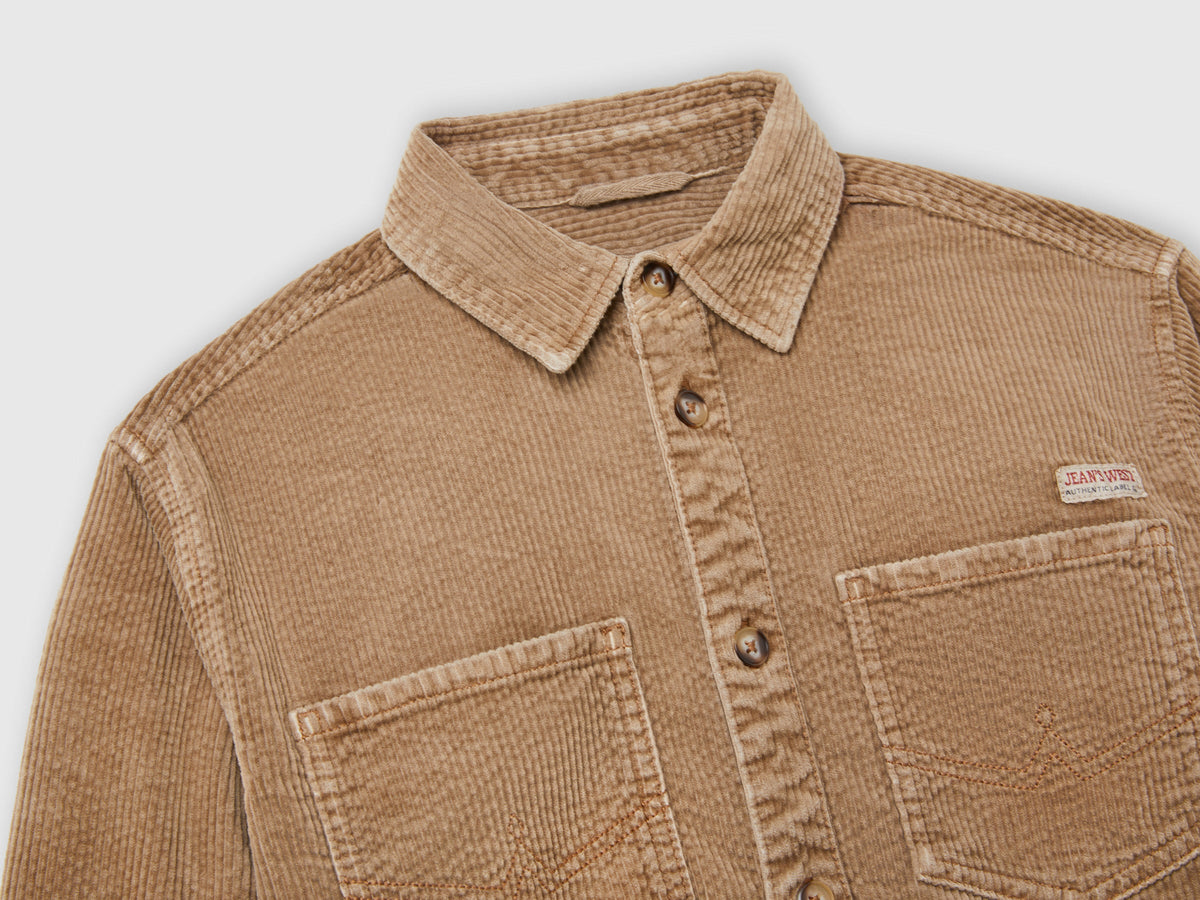 Camicia in velluto a costine lavaggio vintage