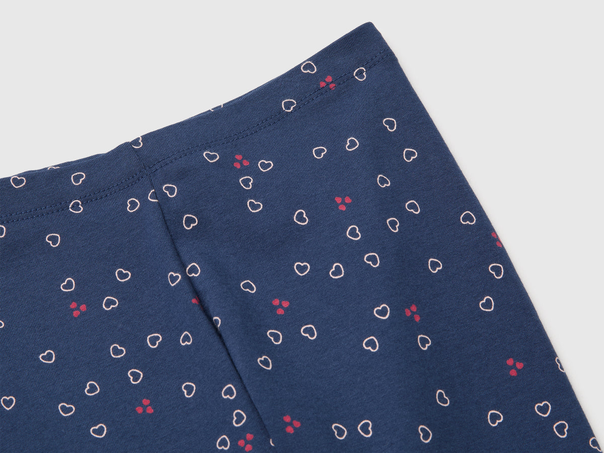 Leggings fantasia in cotone stretch