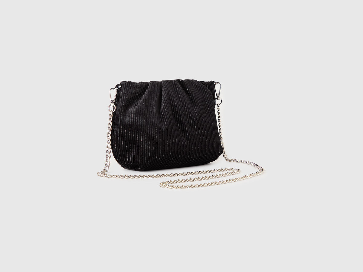 Borsa mini in velluto con lurex