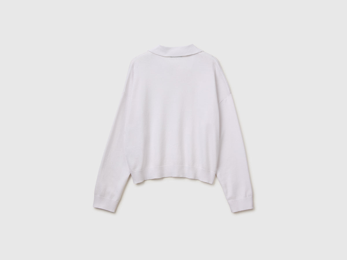 Maglia collo a polo in cotone premium