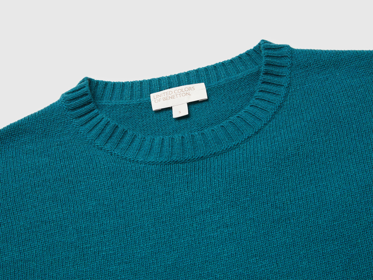 Maglia boxy fit in misto lana