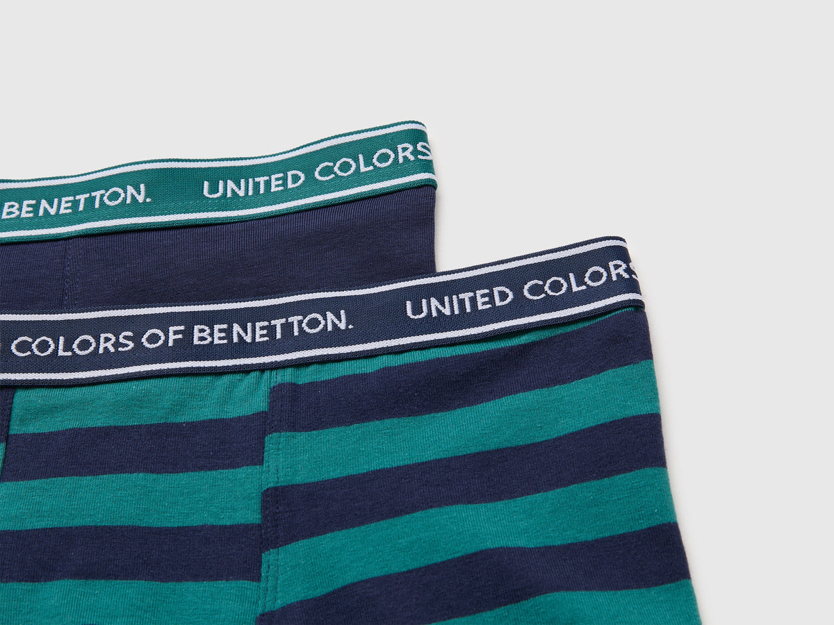 Set di due boxer con elastico logato