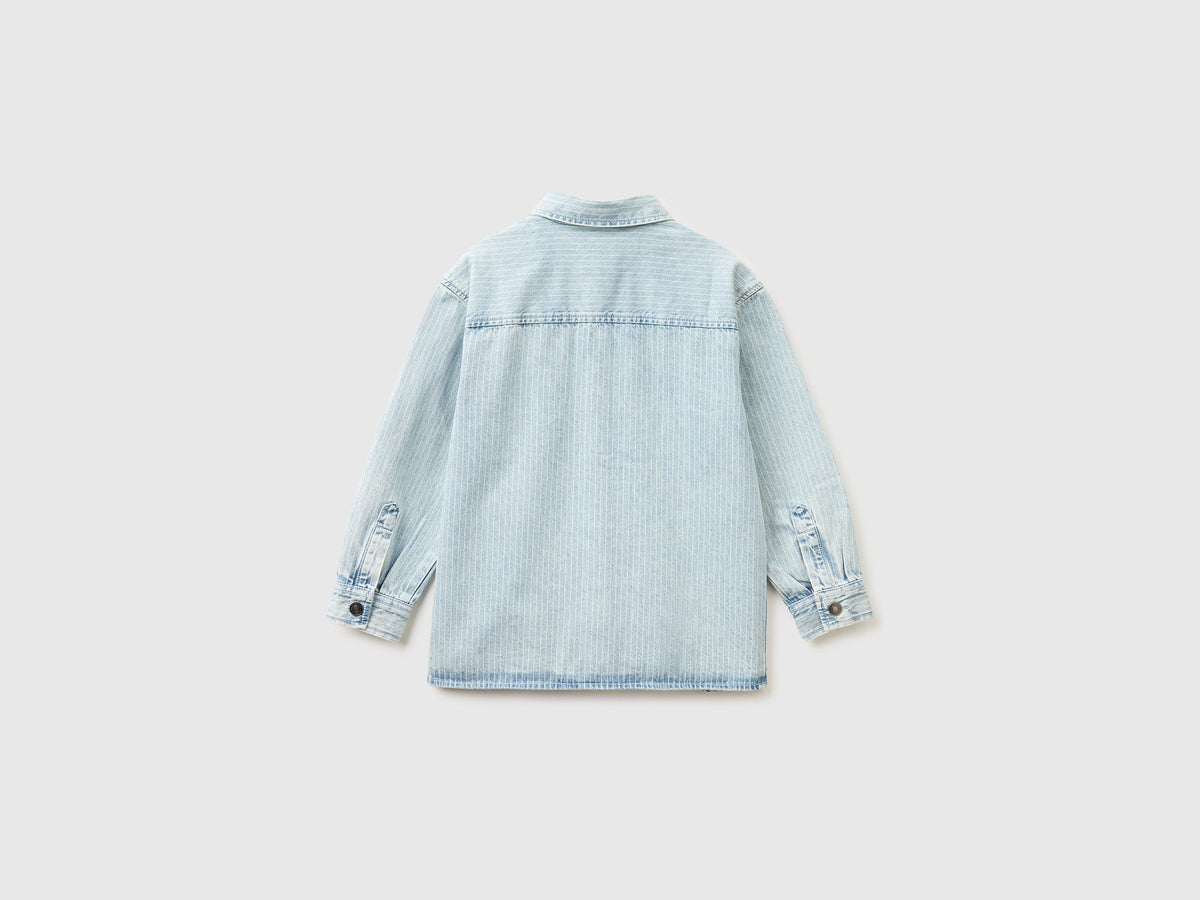 Camicia di jeans a righe