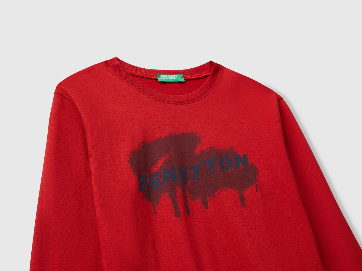 T-shirt con stampa logo