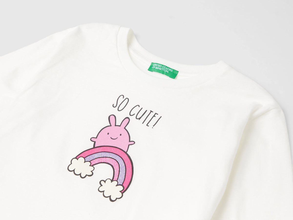 T-shirt in cotone bio con stampa