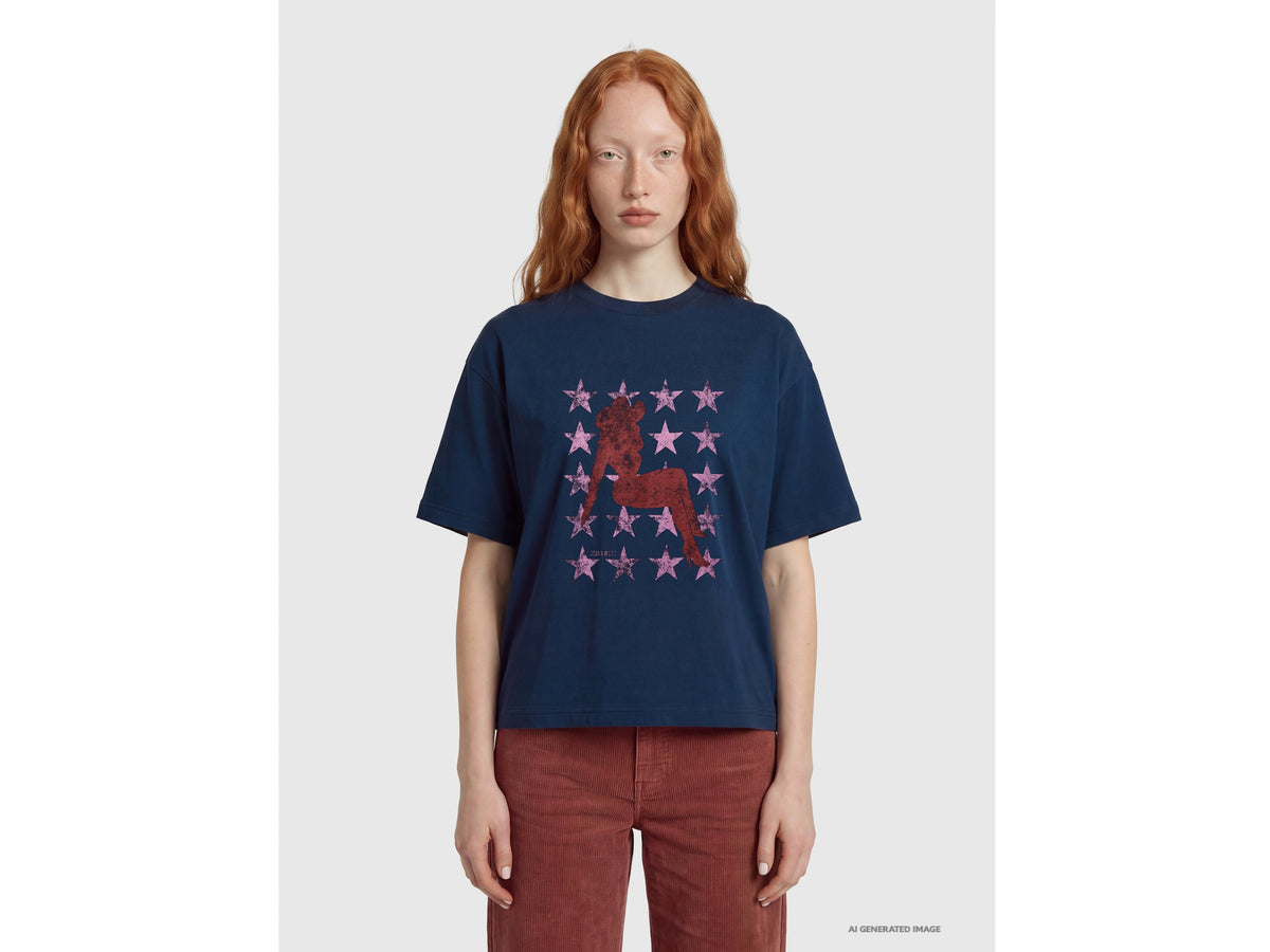 T-shirt relaxed fit con stampa western