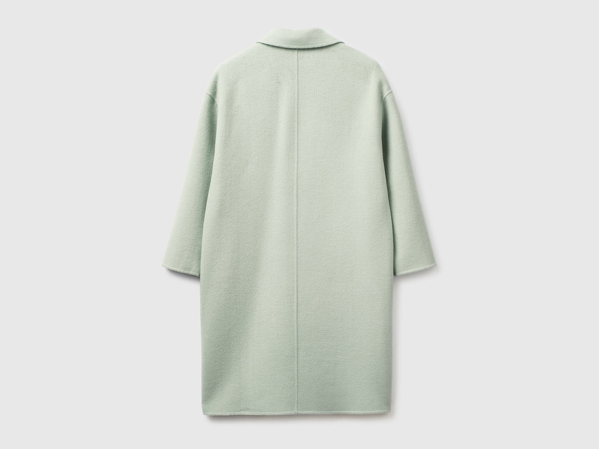 Cappotto lungo in misto lana