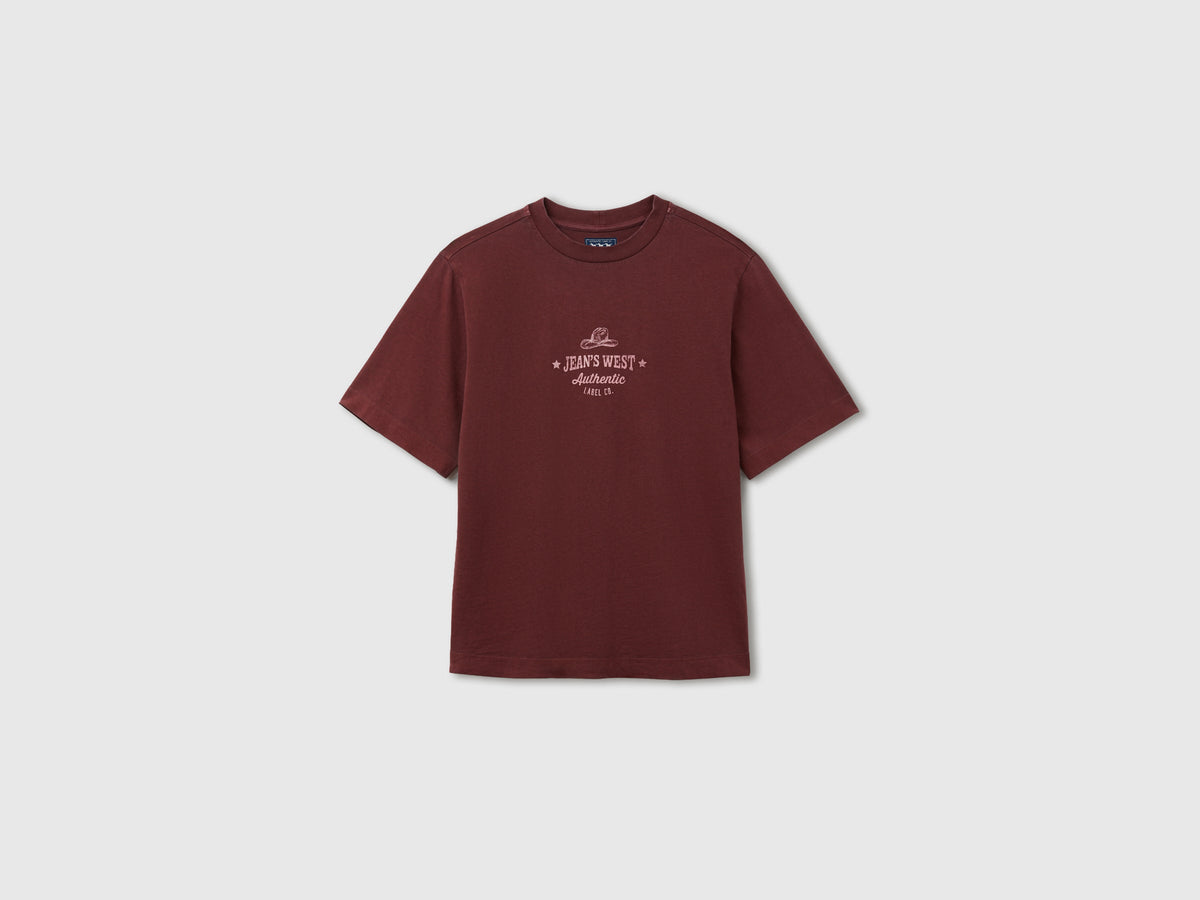 T-shirt over fit con stampa western