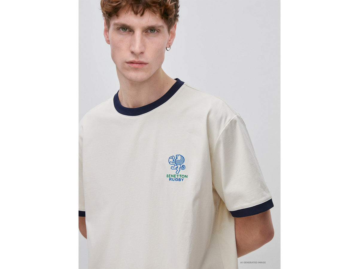 T-shirt Benetton Rugby 100% cotone