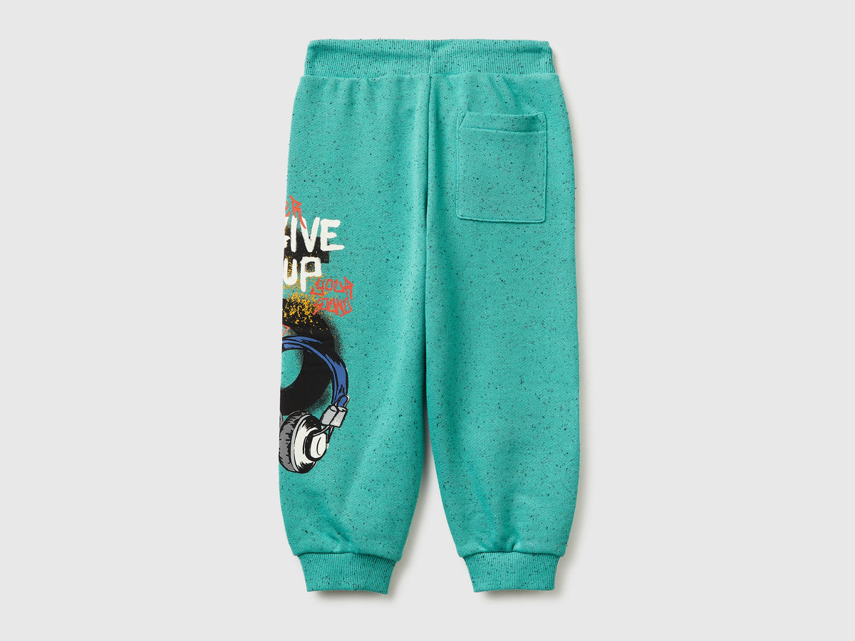 Joggers over fit con stampa